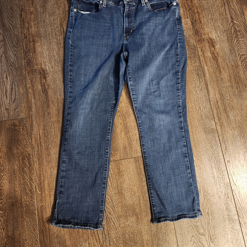 Levi's Dark Blue Straight Leg Women's Jeans